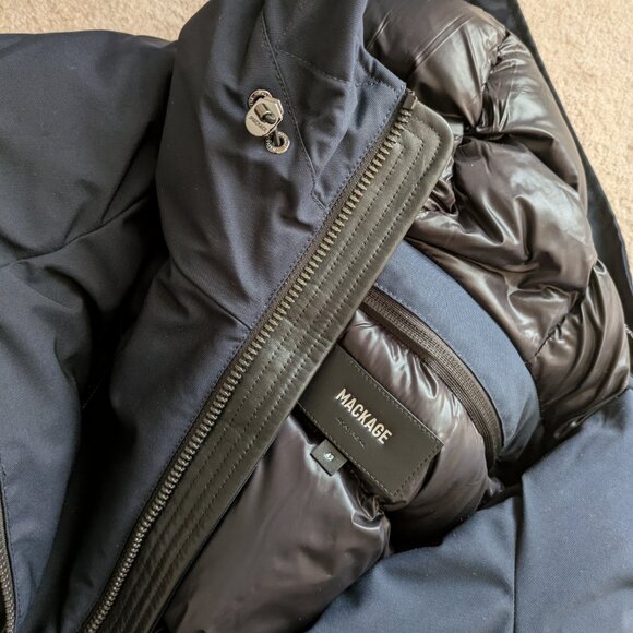 Mackage Dixon Down Bomber Jacket in Navy, 42 - Picture 9 of 16